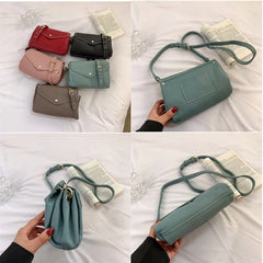 Natural Leather Women Shoulder Crossbody Bags Solid Cow Leather Handbag