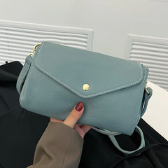 Natural Leather Women Shoulder Crossbody Bags Solid Cow Leather Handbag