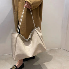 Women Shoulder Bags PU Leather Texture Underarm Tote Bag Large Capacity