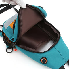Women's Leather Chest Bag Outdoor Sports Shoulder Crossbody Pouch