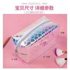 Transparent Jelly Makeup Bag Portable Beauty Pouch Travel Cosmetic Bag