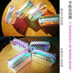 Transparent Jelly Makeup Bag Portable Beauty Pouch Travel Cosmetic Bag