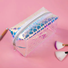 Transparent Jelly Makeup Bag Portable Beauty Pouch Travel Cosmetic Bag