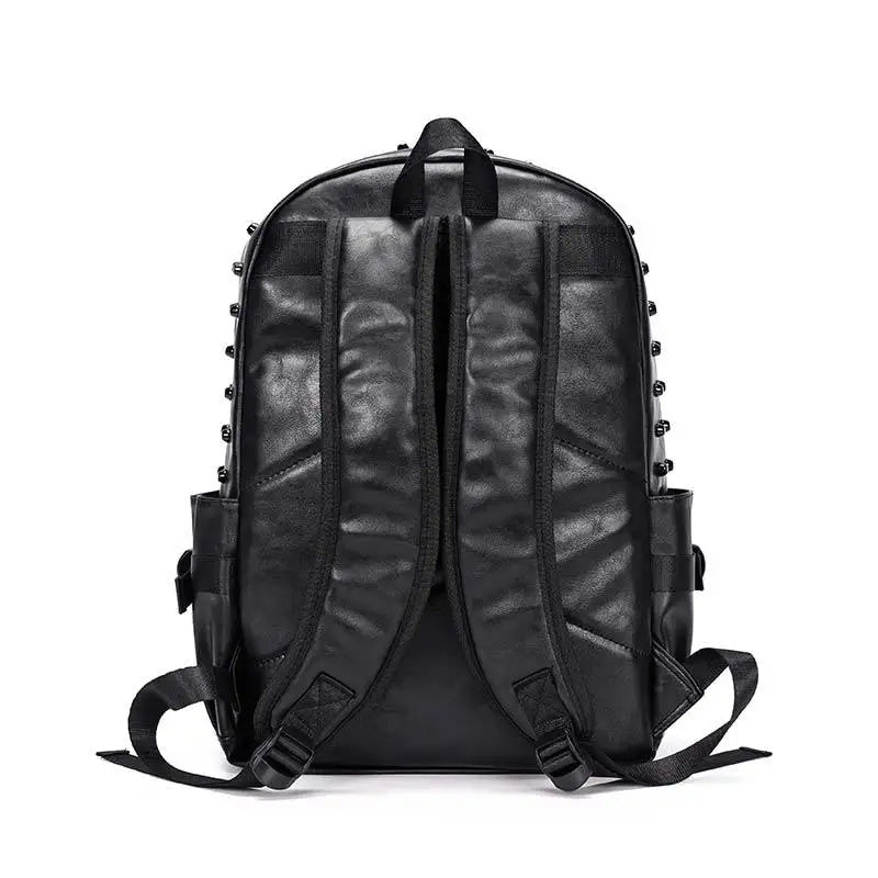 Men Street Style Rivets Backpacks High Capacity Laptop Bag