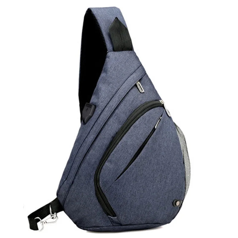 Men Backpacks USB Charging Backpack Teenagers Boys School Bag Male One Shoulder