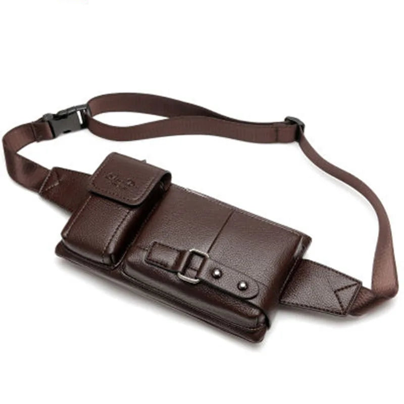 Casual Waist Bag PU Leather Fanny Pack Phone Pouch