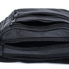 Men Leather Waist Pack Travel Organizer Waist Belt Mobile Necessity