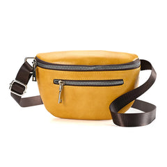 Men Leather Waist Packs Men Organizer Travel Waist Pack Necessity Waist Belt Mob