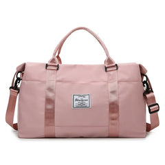 Men Leather Travel Bag Duffle Bag Large Overnight Tote Handbag