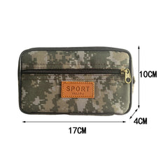 Men Multi-function PU Leather Fanny Waist Bag