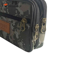 Men Multifunction PU Leather Fanny Waist Bag Casual Mobile Phone Purse Pocket