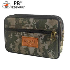 Men Multifunction PU Leather Fanny Waist Bag Casual Mobile Phone Purse Pocket