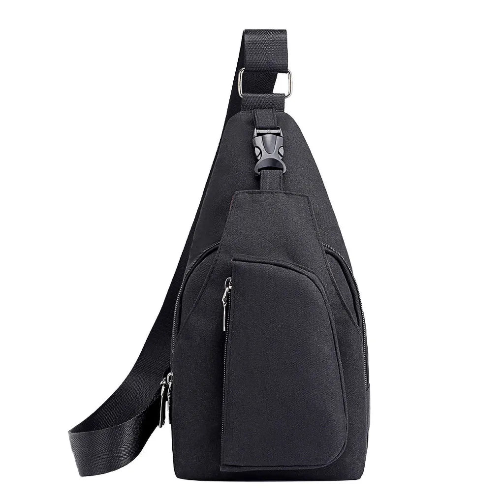 Men Oxford Cloth Chest Bag Sports Outdoor Leisure Multi-function Bag