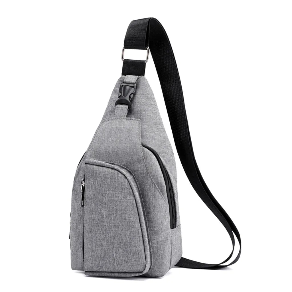 Men Oxford Cloth Chest Bag Sports Outdoor Leisure Multi-function Bag