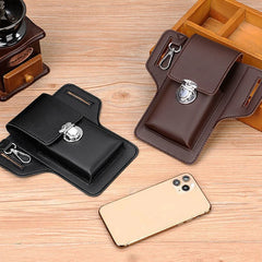 PU Leather Fanny Waist Bag Mobile Purse Outdoor Sports Belt Bum Pouch