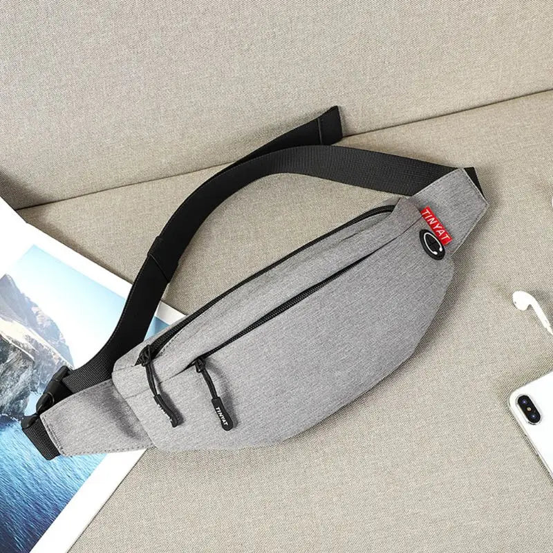 Men Waist Bag Fanny Pack Pouch Sport Belt Hip Chest Crossbody Purse