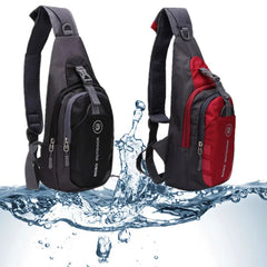 Men Waist Pack Nylon Crossbody Bag Waterproof Chest Travel Fanny Bag