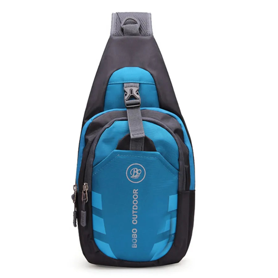 Men Waist Pack Nylon Crossbody Bag Waterproof Chest Travel Fanny Bag
