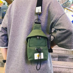 Unisex Cross-body Chest Bag Mini Waist Bag Oxford Cloth Phone Bag