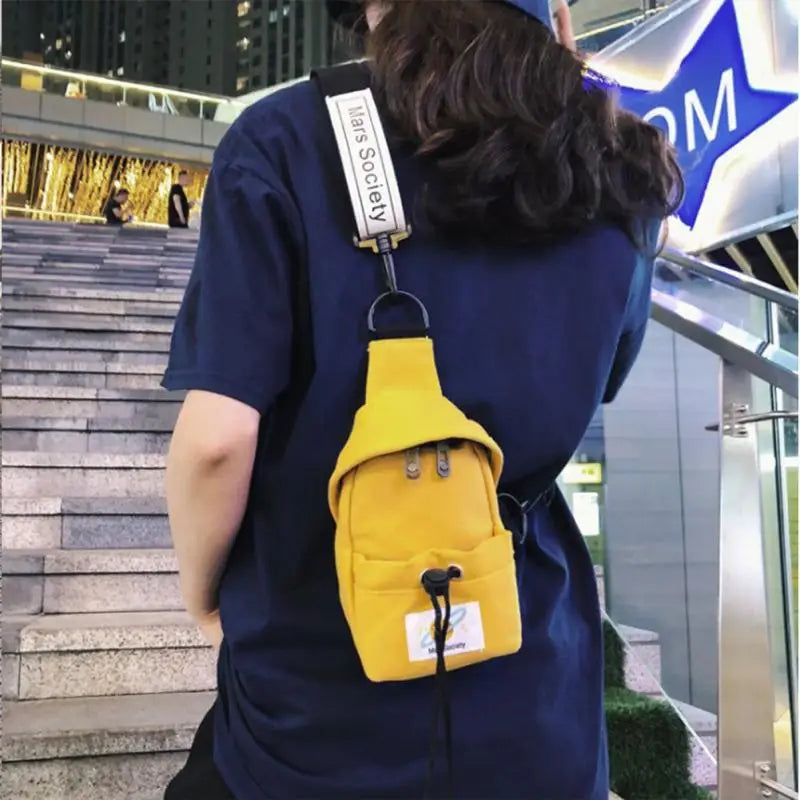 Unisex Cross-body Chest Bag Mini Waist Bag Oxford Cloth Phone Bag