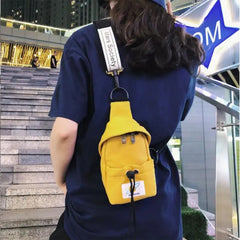 Unisex Cross-body Chest Bag Mini Waist Bag Oxford Cloth Phone Bag