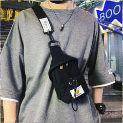 Unisex Cross-body Chest Bag Mini Waist Bag Oxford Cloth Phone Bag