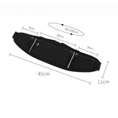 Reflective Strip Waist Bag for Outdoor Sports and Travel