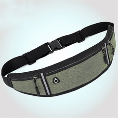 Reflective Strip Waist Bag for Outdoor Sports and Travel