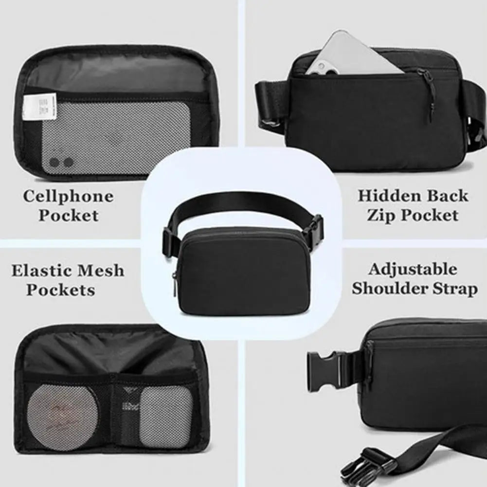 Men Women Messenger Bag Waterproof Sports Belt Fanny Pack Waist Bag