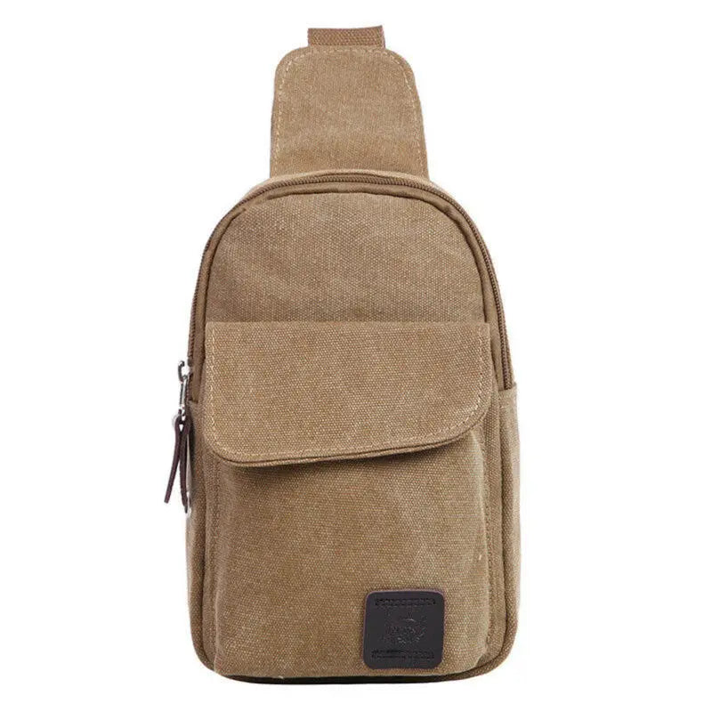 Unisex Sling Chest Pack USB Charging Crossbody Bag