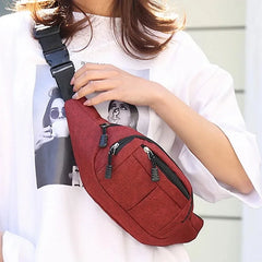 Casual Travel Bum Bag Fanny Waist Packs Zipped Outdoor Sports