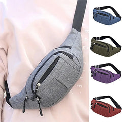 Casual Travel Bum Bag Fanny Waist Packs Zipped Outdoor Sports Shoulder Bag
