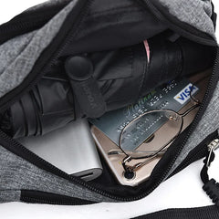 Men Women Waist Bag Casual Fanny Pack Purse Large Phone Belt Bag Pouch