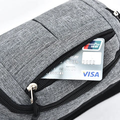 Men Women Waist Bag Casual Fanny Pack Purse Large Phone Belt Bag Pouch Canvas