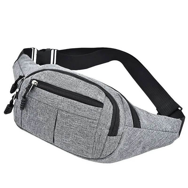 Canvas Waist Bag Fanny Pack Large Phone Belt Bag Pouch