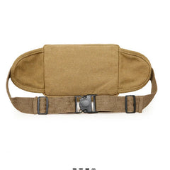 Men Women Waist Bag Casual Pack Purse Large Phone Belt Bag Pouch Canvas