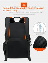 Men's Business Backpack Multi-Functional Outdoor Oxford Cloth Backpack