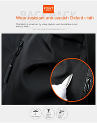 Men's Business Backpack Multi-Functional Outdoor Oxford Cloth Backpack