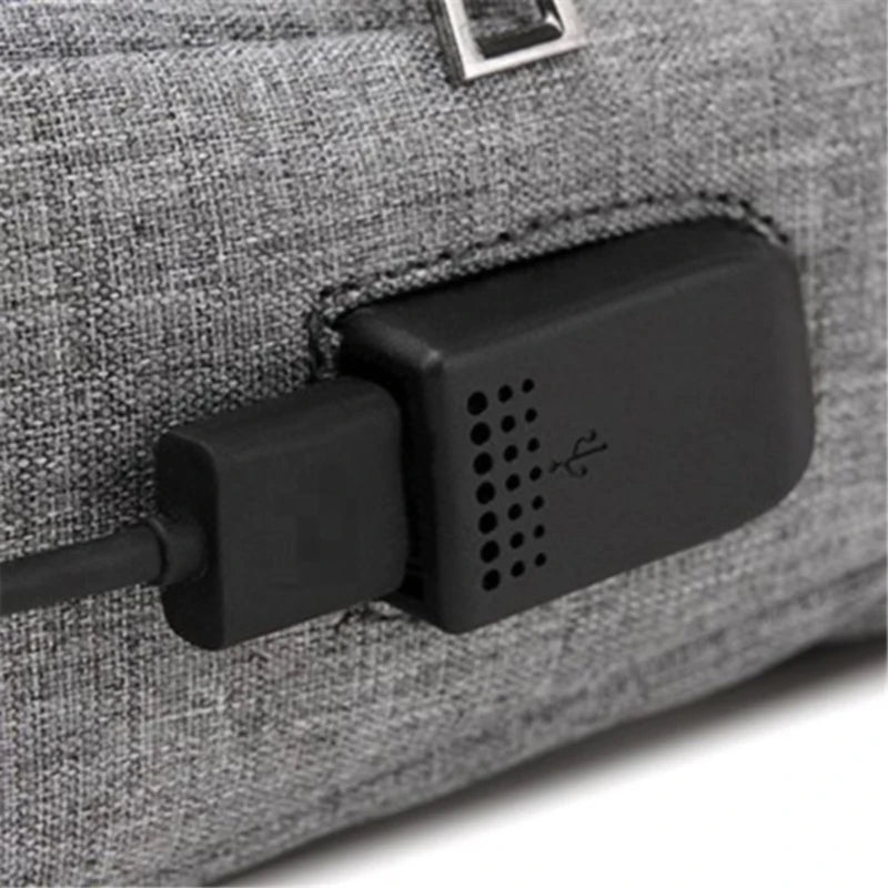 Men's Canvas Sling Pack Chest Shoulder Crossbody Bag Biker Satchel