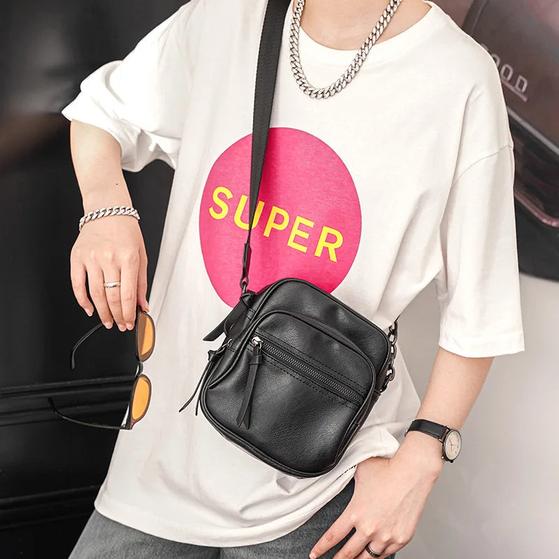 Men's Crossbody Bag Small Shoulder Handbag Messenger Bag