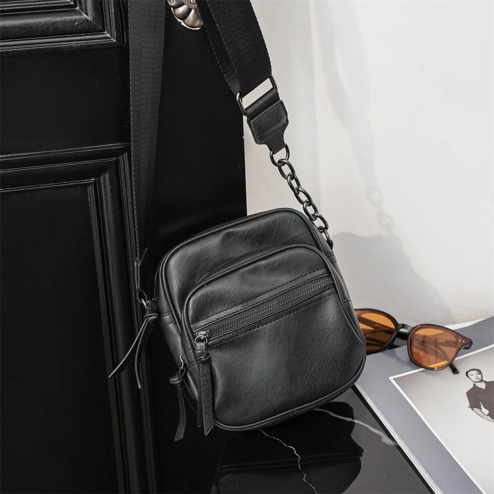 Men's Crossbody Bag Small Shoulder Handbag Messenger Bag