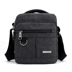 Men's Canvas Travel Bag Large Capacity Zipper Messenger Bag