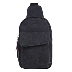 Men's Small Waist Bag Canvas Cross Body Handbag