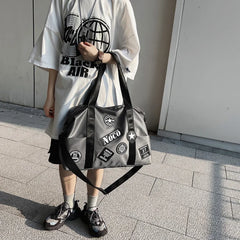 Men's Nylon Travel Duffel Large Capacity Weekend Handbag