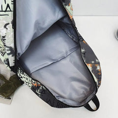 Graffiti School Bag Waterproof Large-Capacity Backpack