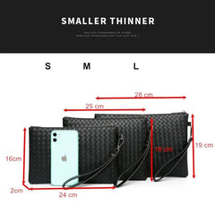 Men's Large Capacity Soft PU Wallet Envelope Bag Business Leisure