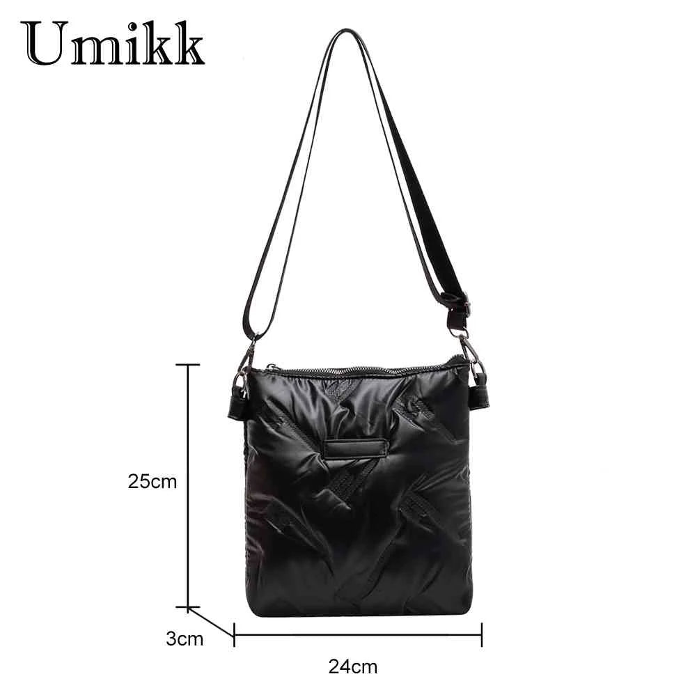 Messenger Bag Quilted Crossbody Handbag Solid Zipper Travel Lady Purse