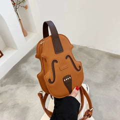 Vintage Violin Shoulder Bag for Women Crossbody Bags