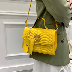 Small Square Shoulder Handbag for Women PU Leather Casual Travel Crossbody