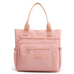 Nylon Shoulder Bag Women Handbag Large Capacity Tote Solid Shopping Bag